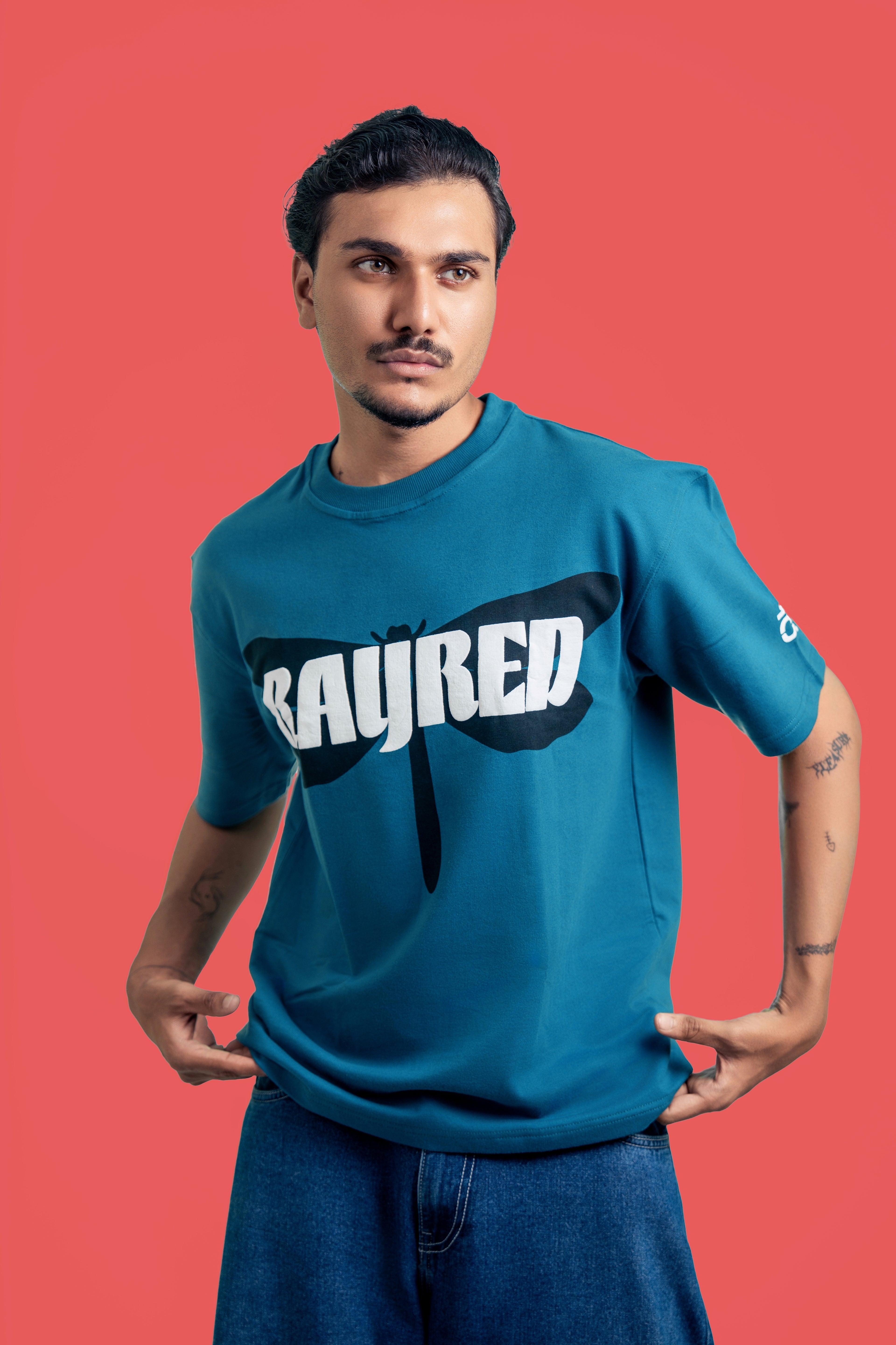 Dragon fly oversized tee