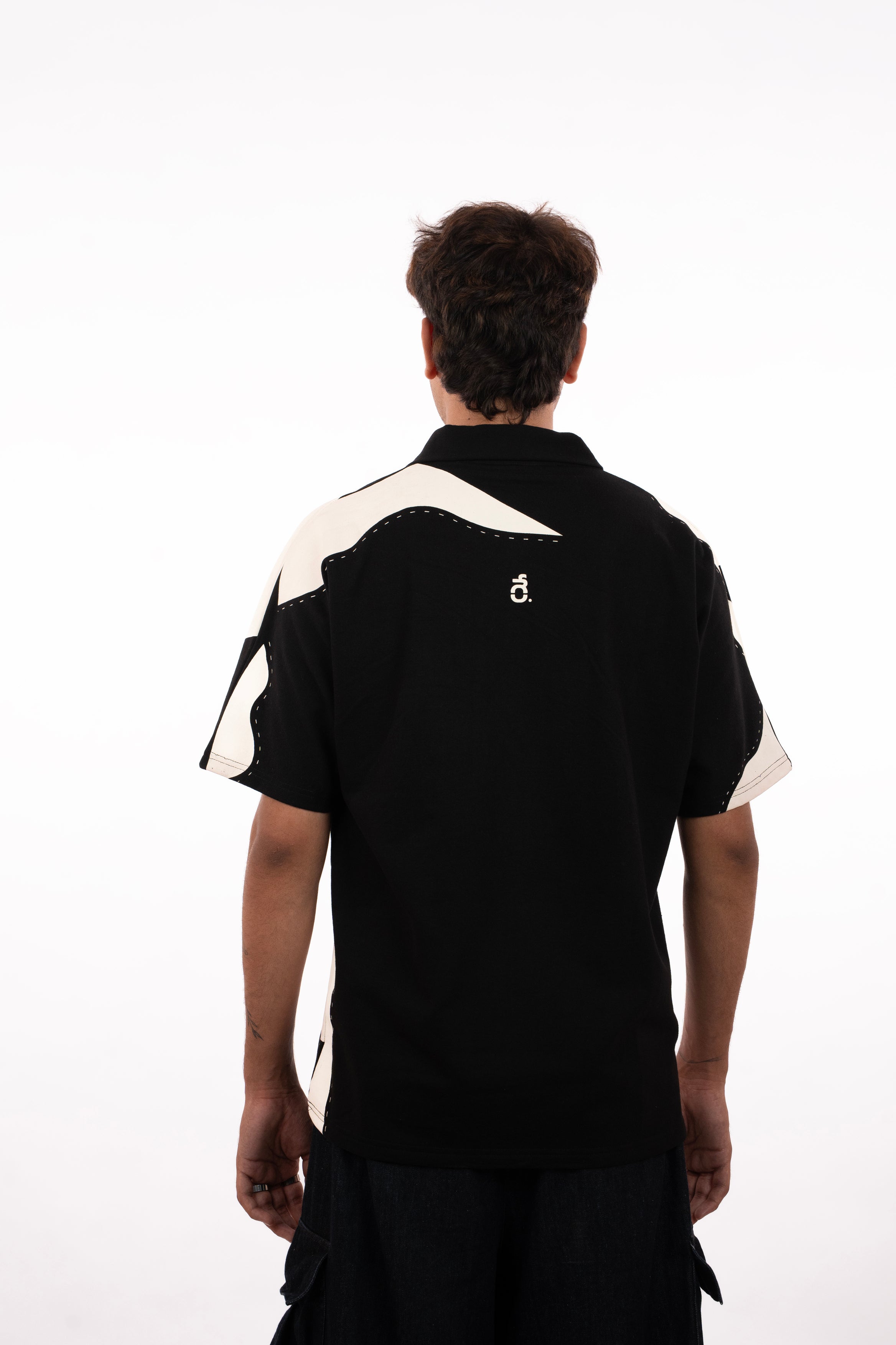 BLACK AND WHITE POLO