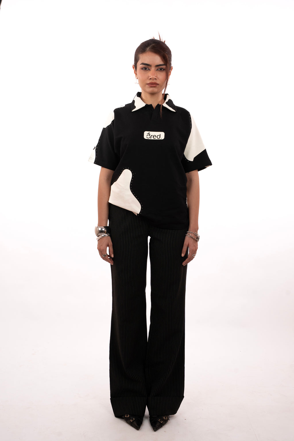 BLACK AND WHITE POLO