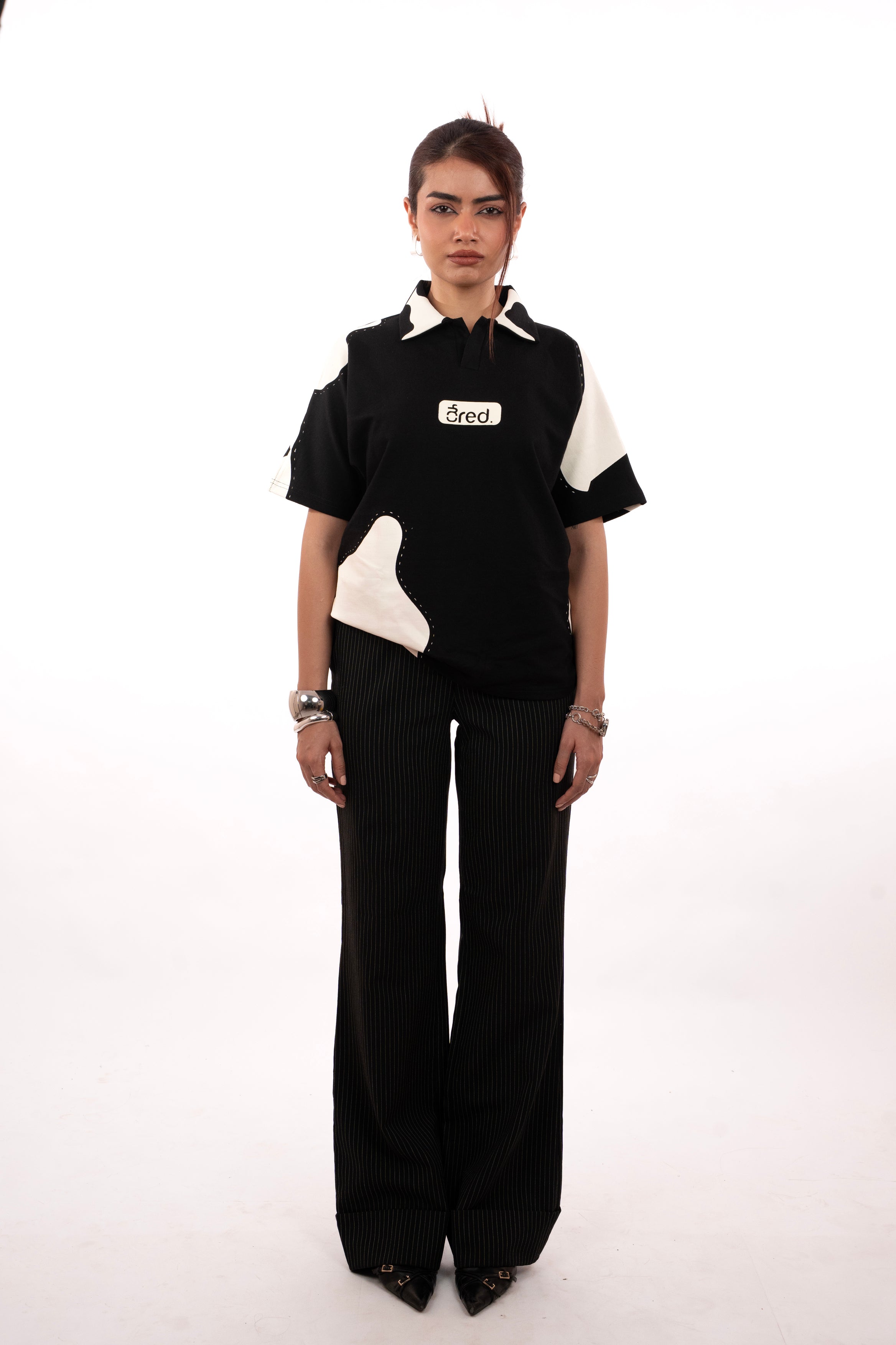 BLACK AND WHITE POLO